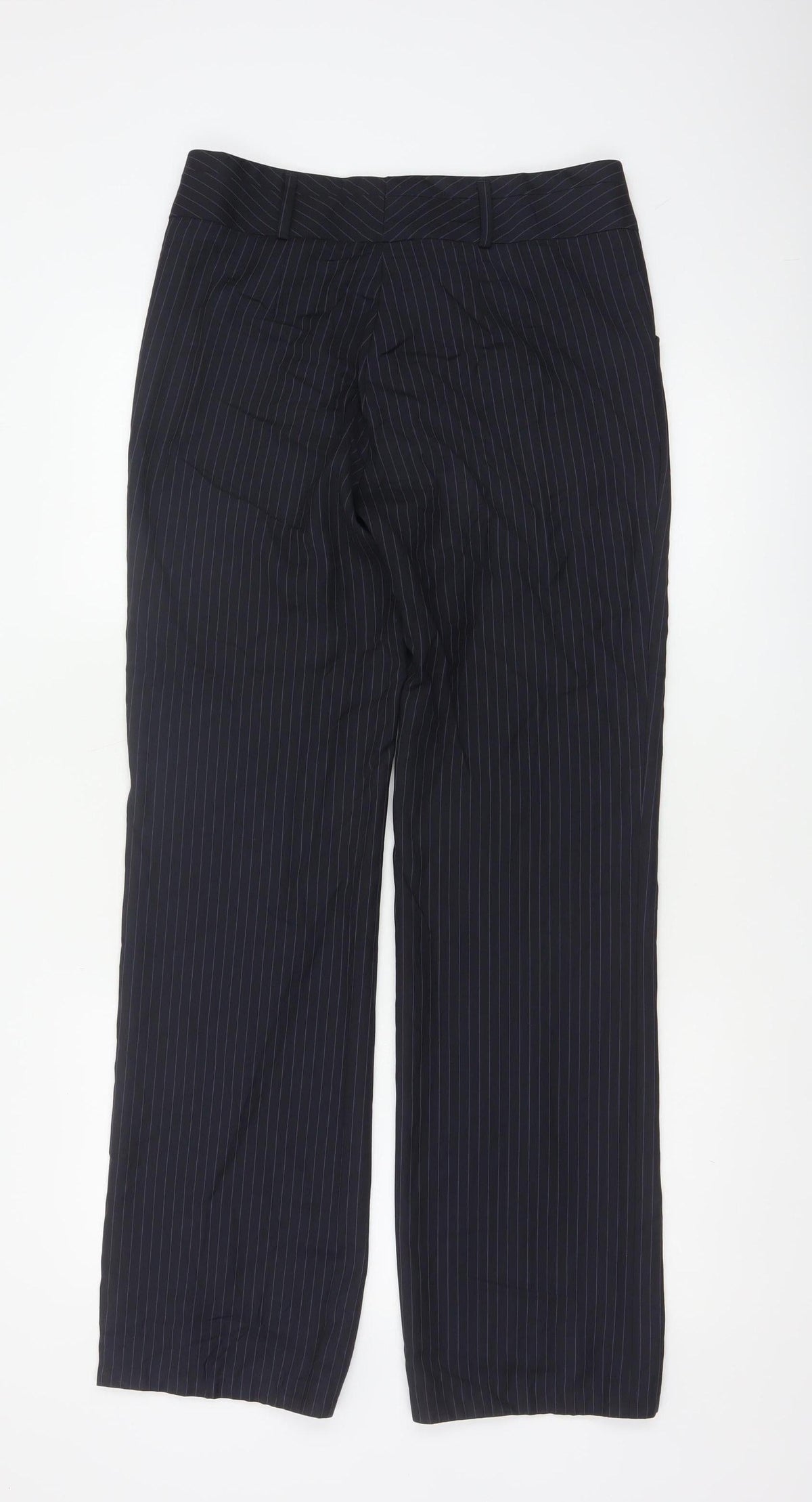 Frencheye Vive Women’s Navy Pinstripe Size 10 Straight Dress Trousers