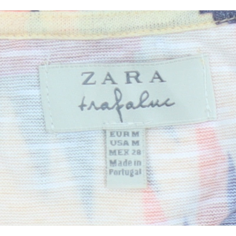 Zara Trafaluc Women’s Multicoloured Aztec V-Neck Tank Top UK 10 M