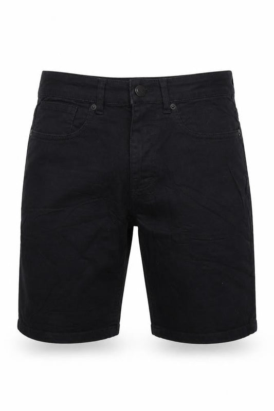 Denim Co. Men’s Black W30 Slim Stretch Denim 5-Pocket Shorts