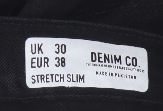 Additional view of Denim Co. Men’s Black W30 Slim Stretch Denim 5-Pocket Shorts