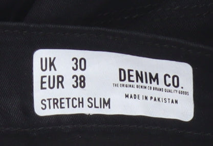 Additional view of Denim Co. Men’s Black W30 Slim Stretch Denim 5-Pocket Shorts