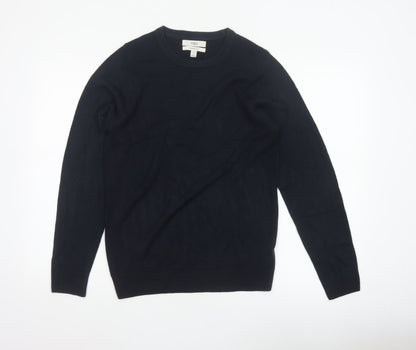 Marks & Spencer Men’s Blue S Cashmilon Crew Neck Pullover Jumper