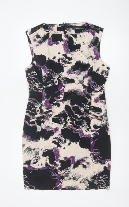 Additional front view of French Connection Women’s Multicoloured UK 14 Sheath Dress
