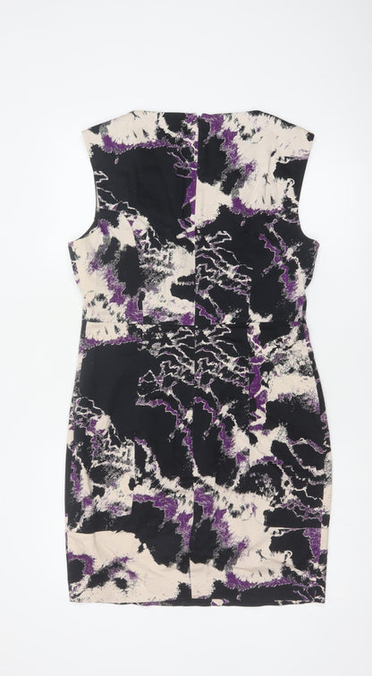 Close-up detail of French Connection Women’s Multicoloured UK 14 Sheath Dress