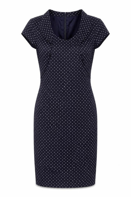 Singh Madan Women’s Blue Polka Dot UK 12 Midi Pencil Dress