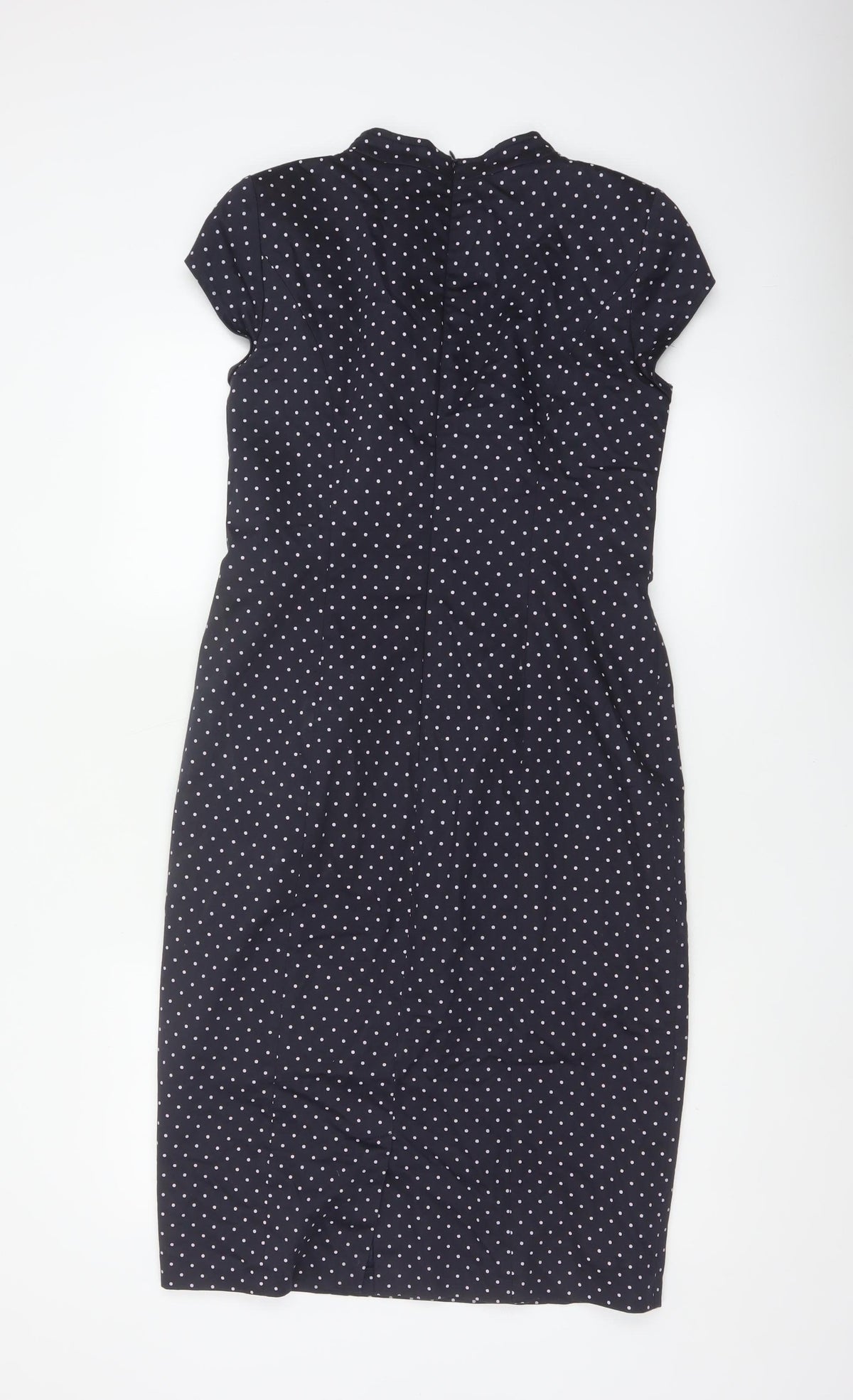 Singh Madan Women’s Blue Polka Dot UK 12 Midi Pencil Dress