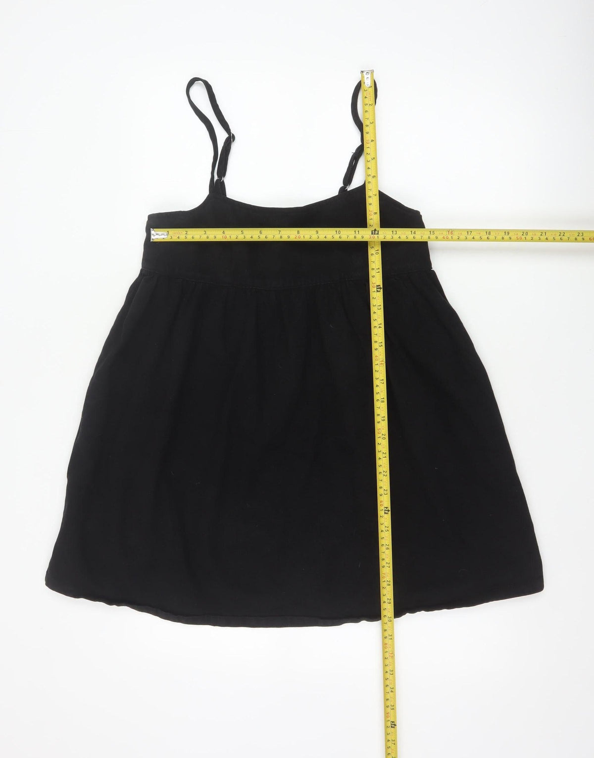 ASOS DESIGN Women Black UK 8 Adjustable Strap Camisole Tank Top