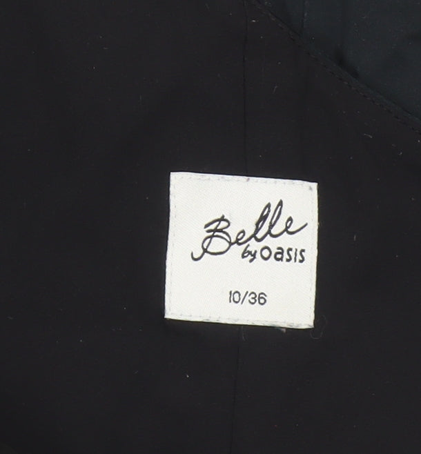 Additional view of Belle by Oasis Women Black UK 10 One Shoulder Ruffle Sheath Cocktail Dress