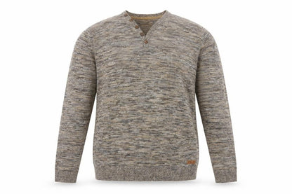 Edc Brand Men's Multicoloured S Cotton Knit Henley Jumper
