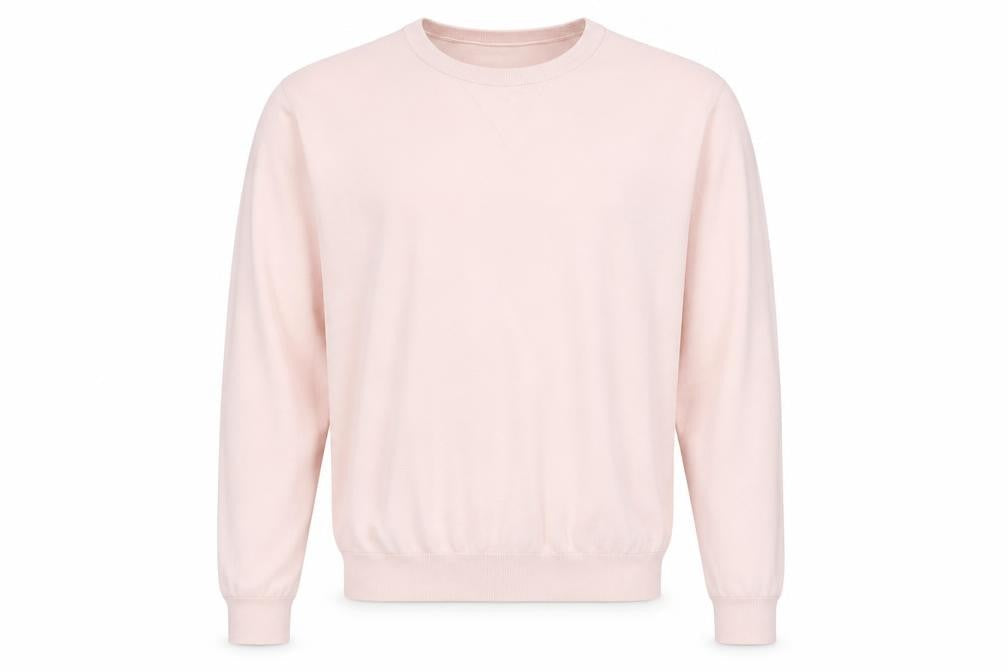 French Connection Men’s Pink M Crew Neck Cotton Knit Pullover Jumper