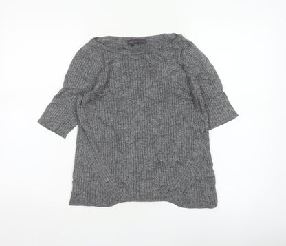 Marks & Spencer Collection Women’s Grey Marl Knit Pullover Jumper UK 14 3/4 Sleeve