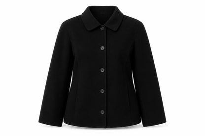 Orvis Women’s Black Small Button Front Collared Basic Jacket