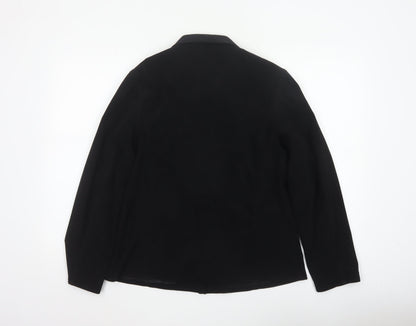Orvis Women’s Black Small Button Front Collared Basic Jacket
