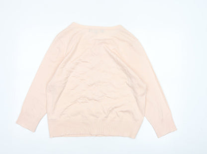 Principles Women Pink Size 18 Button Knit Cardigan with Pockets