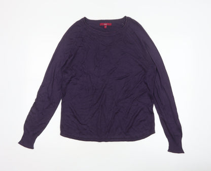 Next Women’s Purple Size 14 Crew Neck Raglan Knit Jumper