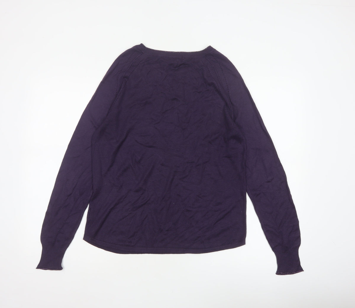 Next Women’s Purple Size 14 Crew Neck Raglan Knit Jumper