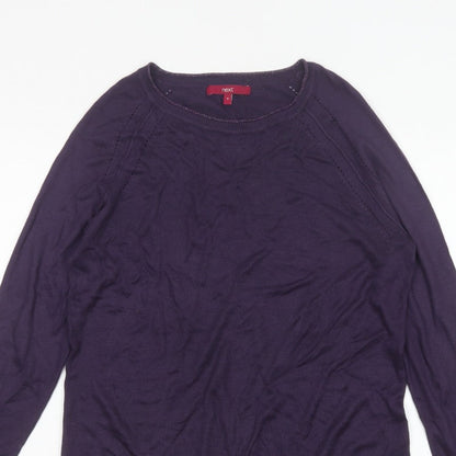 Next Women’s Purple Size 14 Crew Neck Raglan Knit Jumper