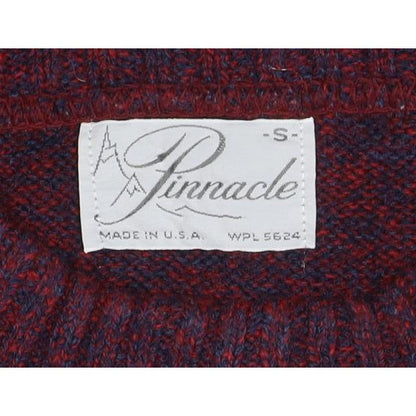 Pinnacle Men's Multicoloured S Striped Crew Neck Vintage Pullover Jumper