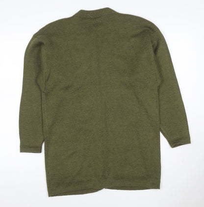 Mariella Women’s Green Size S Button Front Knit Cardigan with Pockets