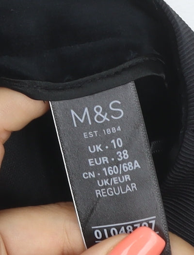 Womens UK Size 10 Marks and Spencer  Jogger Black Trousers