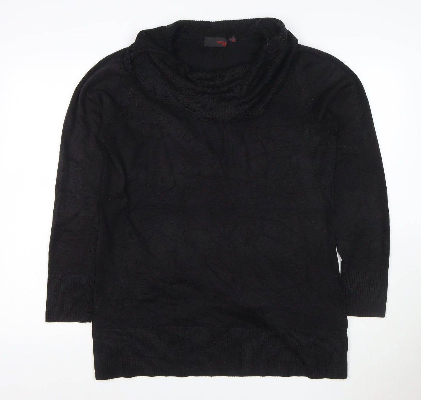 Next Women’s Black Cowl Neck Knit Pullover Jumper UK 18