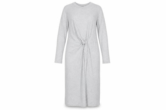 Mint Velvet Women Grey L Belted Knit Jumper Dress Long Sleeve