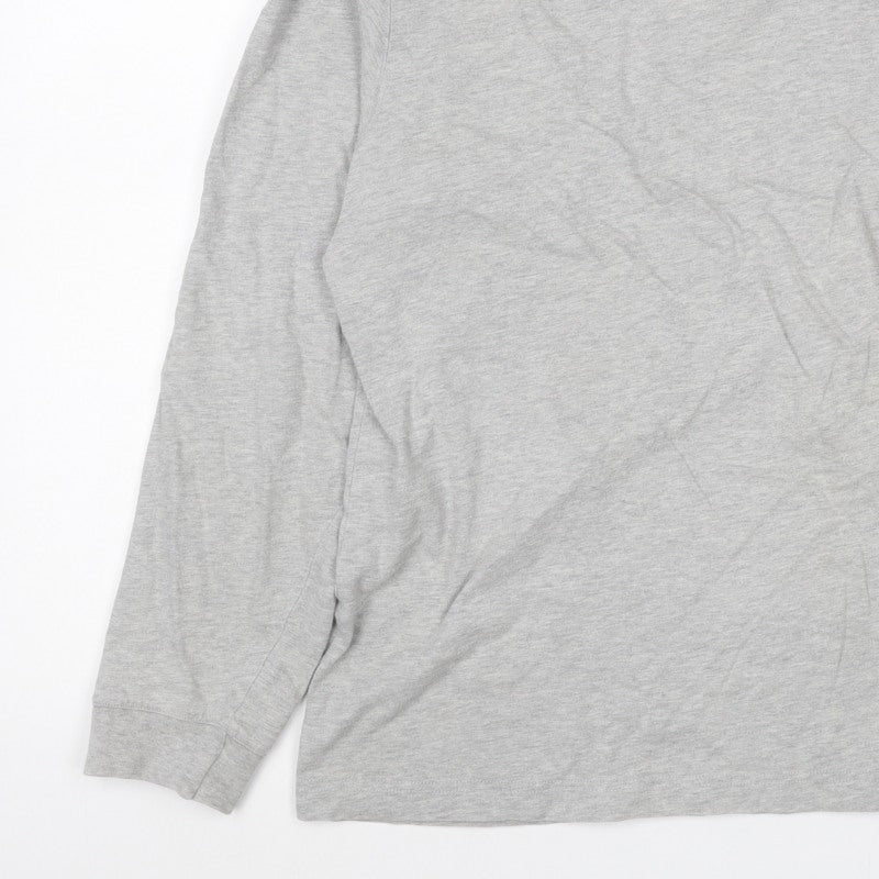 Hawkshead Women Grey Size 12 Basic Crew Neck Long Sleeve T-Shirt