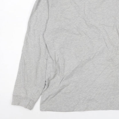 Hawkshead Women Grey Size 12 Basic Crew Neck Long Sleeve T-Shirt