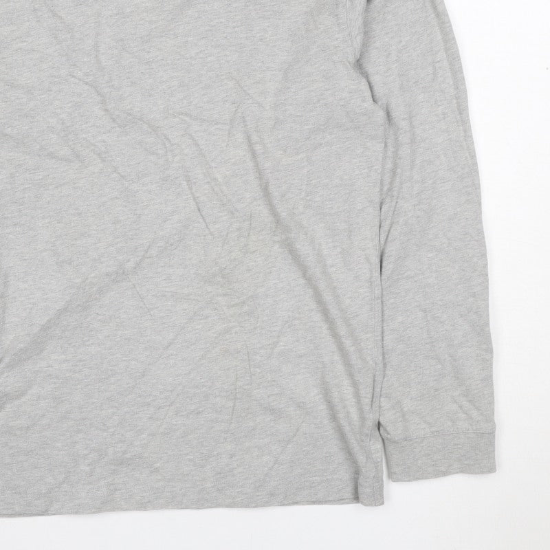 Hawkshead Women Grey Size 12 Basic Crew Neck Long Sleeve T-Shirt
