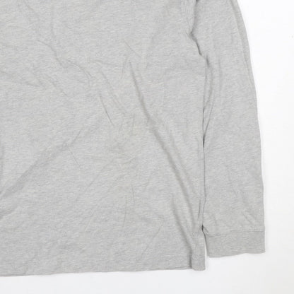 Hawkshead Women Grey Size 12 Basic Crew Neck Long Sleeve T-Shirt