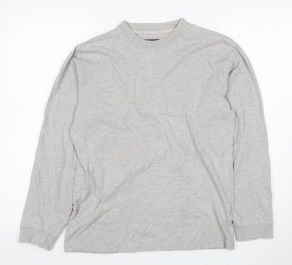 Hawkshead Women Grey Size 12 Basic Crew Neck Long Sleeve T-Shirt
