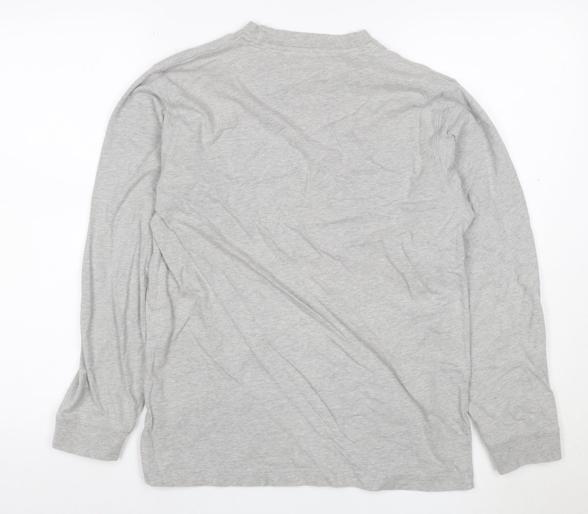 Hawkshead Women Grey Size 12 Basic Crew Neck Long Sleeve T-Shirt