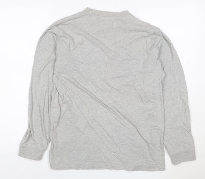 Hawkshead Women Grey Size 12 Basic Crew Neck Long Sleeve T-Shirt