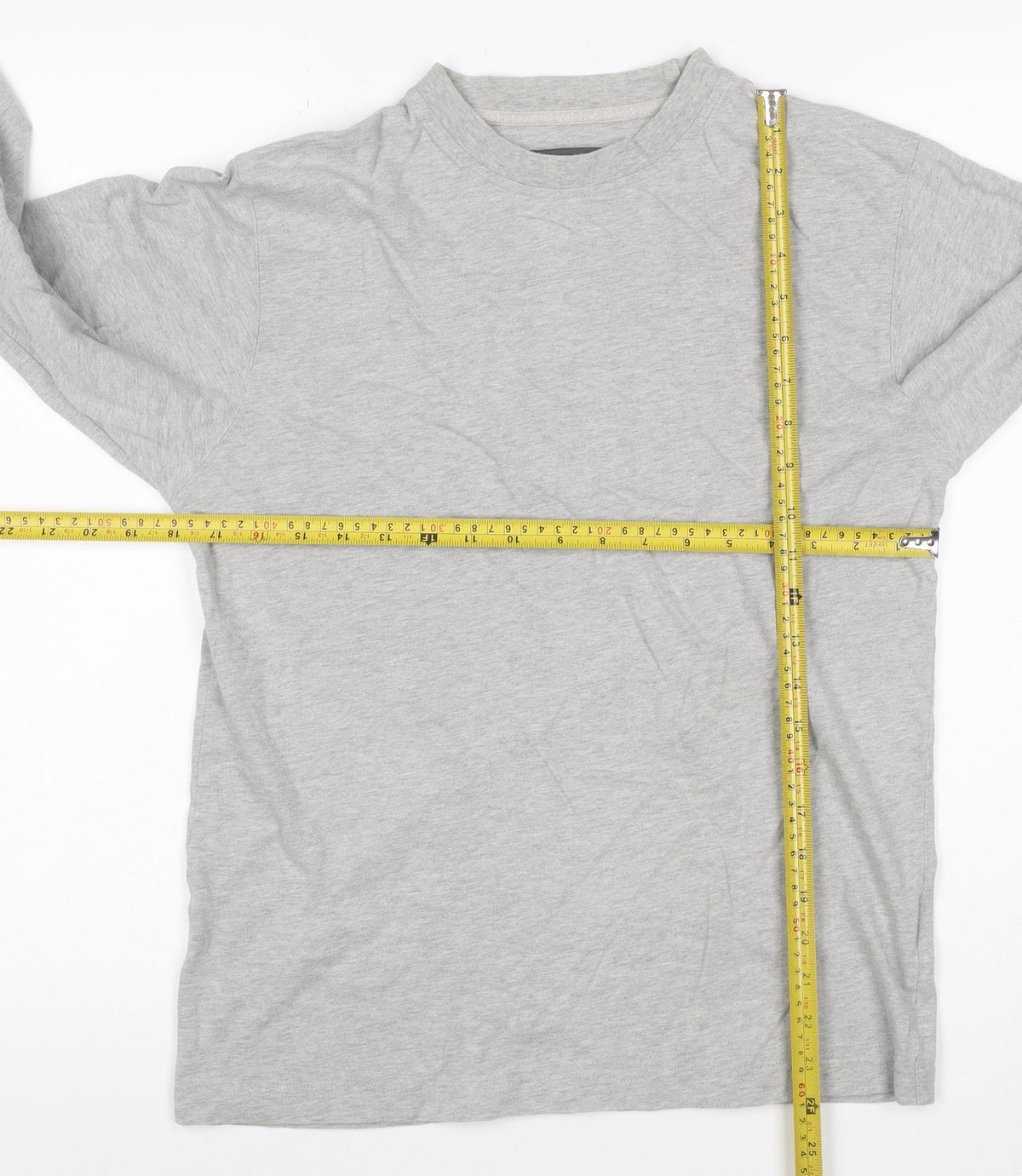 Hawkshead Women Grey Size 12 Basic Crew Neck Long Sleeve T-Shirt