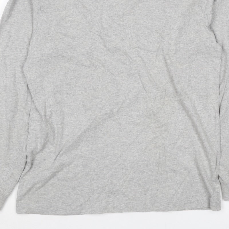 Hawkshead Women Grey Size 12 Basic Crew Neck Long Sleeve T-Shirt