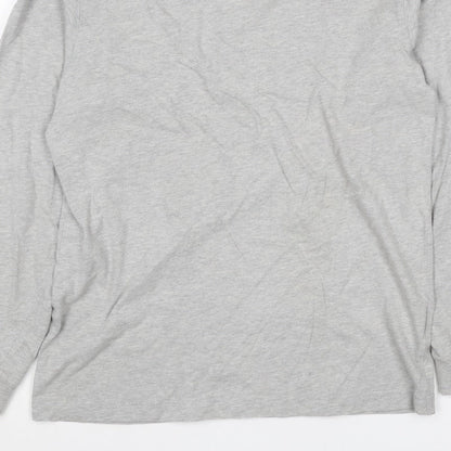 Hawkshead Women Grey Size 12 Basic Crew Neck Long Sleeve T-Shirt