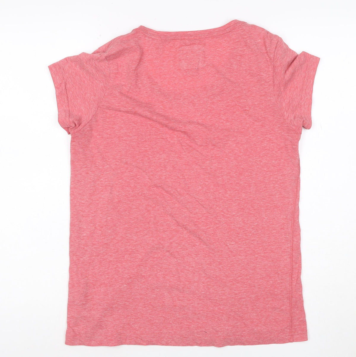 Jack Wills Women Pink UK 12 Basic Pocket Embroidered T-Shirt