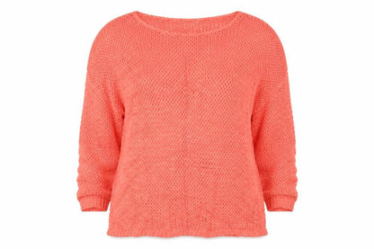 Gap Women’s Orange XS Open Knit Scoop Neck Long Sleeve Jumper