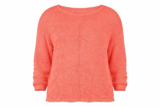 Gap Women’s Orange XS Open Knit Scoop Neck Long Sleeve Jumper