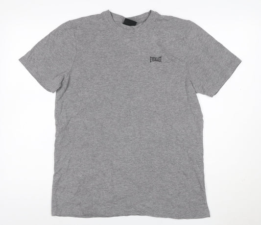 Everlast Men's Grey M Crew Neck Logo Short Sleeve T-Shirt