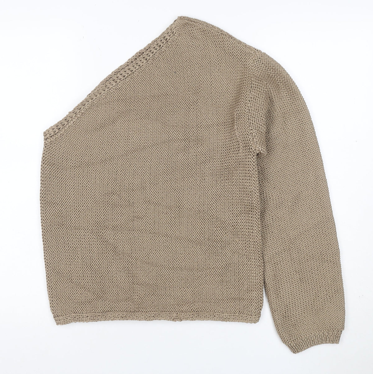 Marks & Spencer Womens Beige Size S Chunky Knit Raglan Sleeve Jumper