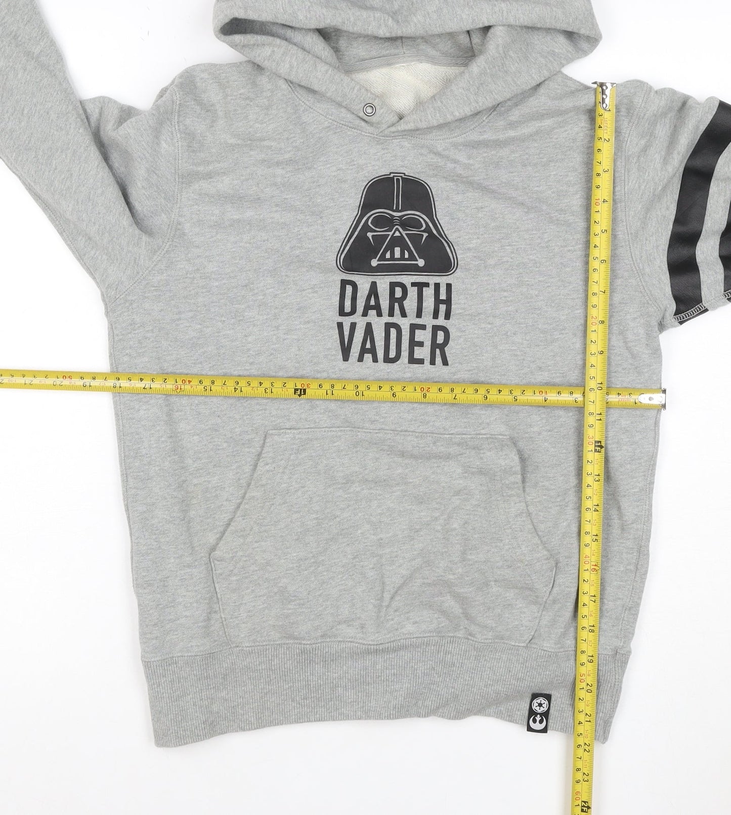 Star Wars Teens Grey XS Darth Vader Graphic Pullover Hoodie
