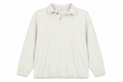 Marks & Spencer Men Ivory 2XL Henley Collared Cotton Sweatshirt