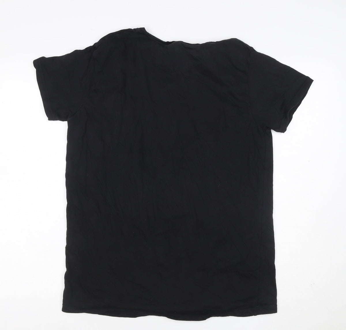 Pierre Cardin Men’s Black XL Crew Neck Logo Short Sleeve T-Shirt