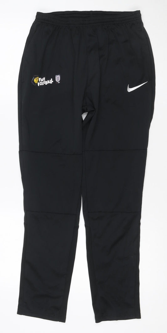 Nike Dri-FIT Men’s Black M Football Track Pants England Logo
