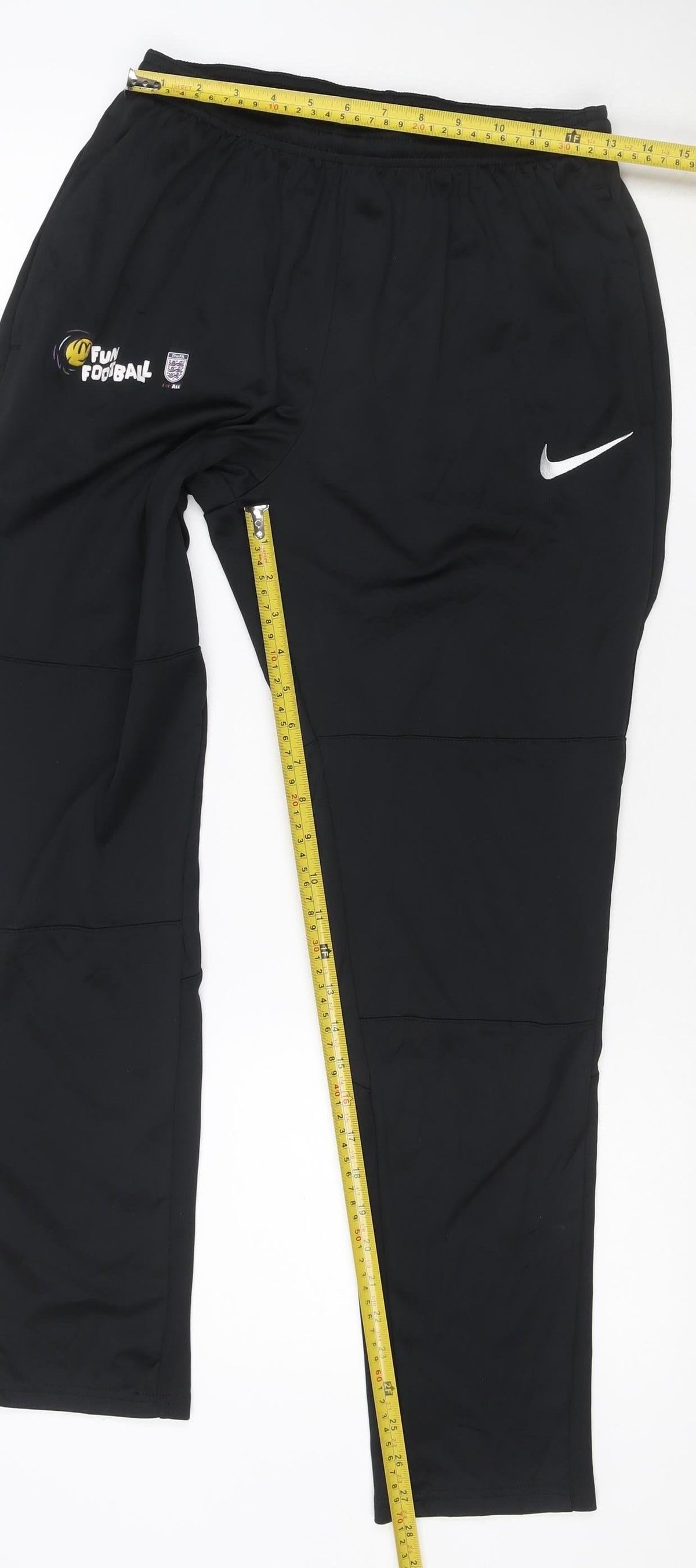Nike Dri-FIT Men’s Black M Football Track Pants England Logo