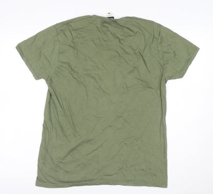 Star Wars Men’s Green L Endor Park Ranger Ewok Graphic Cotton T-Shirt