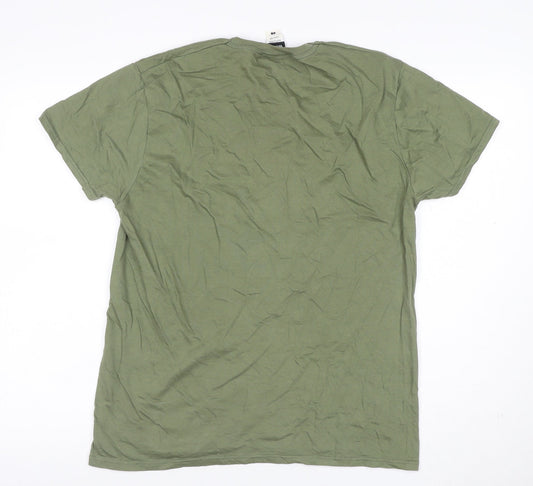 Star Wars Men’s Green L Endor Park Ranger Ewok Graphic Cotton T-Shirt