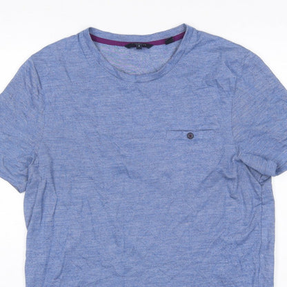 Ted Baker London Men’s Blue Size L Crew Neck Pocket T-Shirt