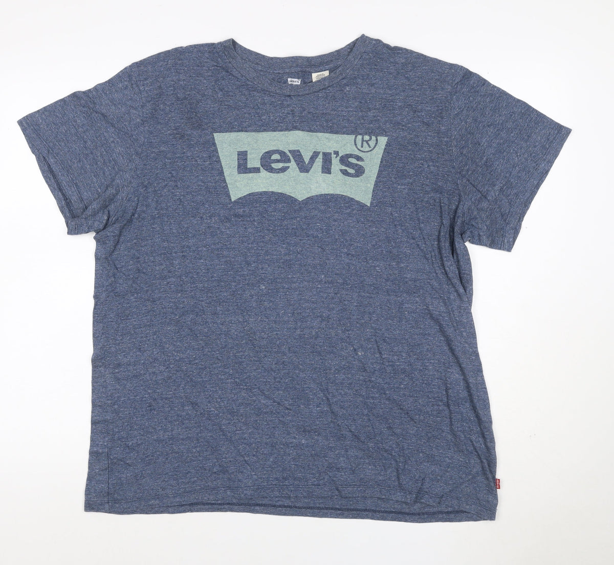 Levi's Men's Blue XL Graphic Logo Crew Neck Short Sleeve T-Shirt